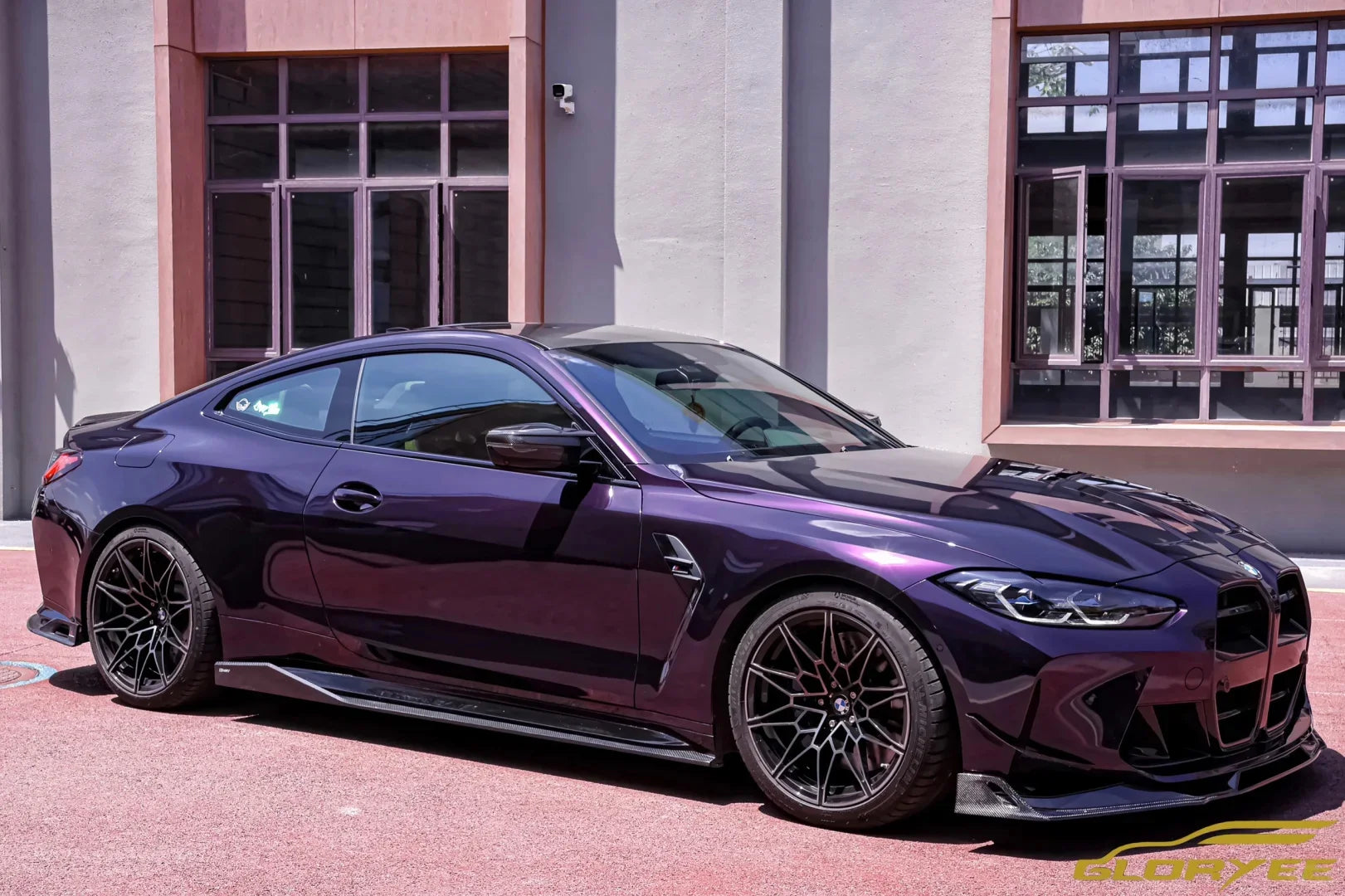 18M Roll High Glossy Metallic Midnight Purple Vinyl Film Sticker DIY Car Wrap Foil with Air Release Self Adhesive Decal Wrapping