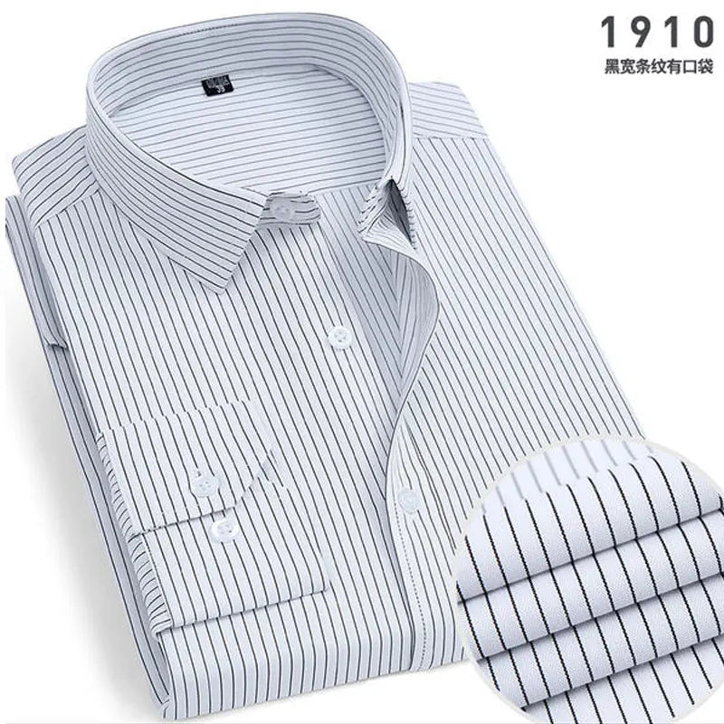 Men's Striped long-sleeved Shirt