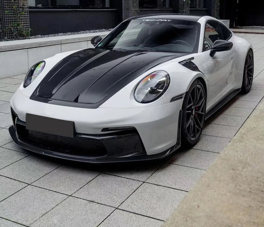 For Porsche 911 992 GT3 style Dry Carbon Fiber Car Front Bumper Side Fender Air Vent Covers Upgrade Car Accessories body kit