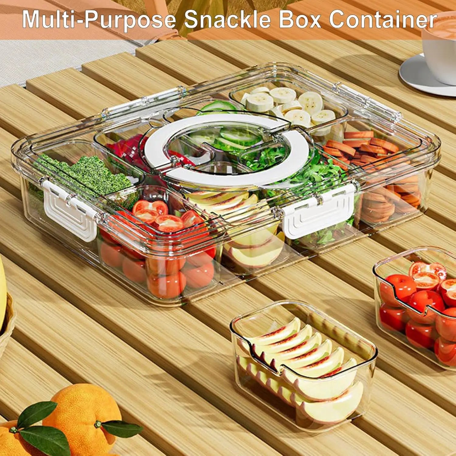 Veggie Tray with Lid and Handle