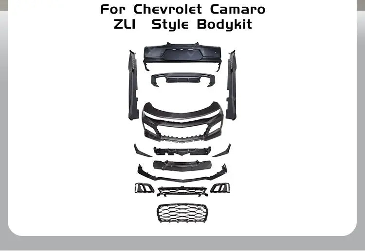FOR Chevrolet Camaro ZL1 Style Full Body Kit Front Bumper Rear Bumper Front Lip Rear Diffuser Side Skirts Auto Parts