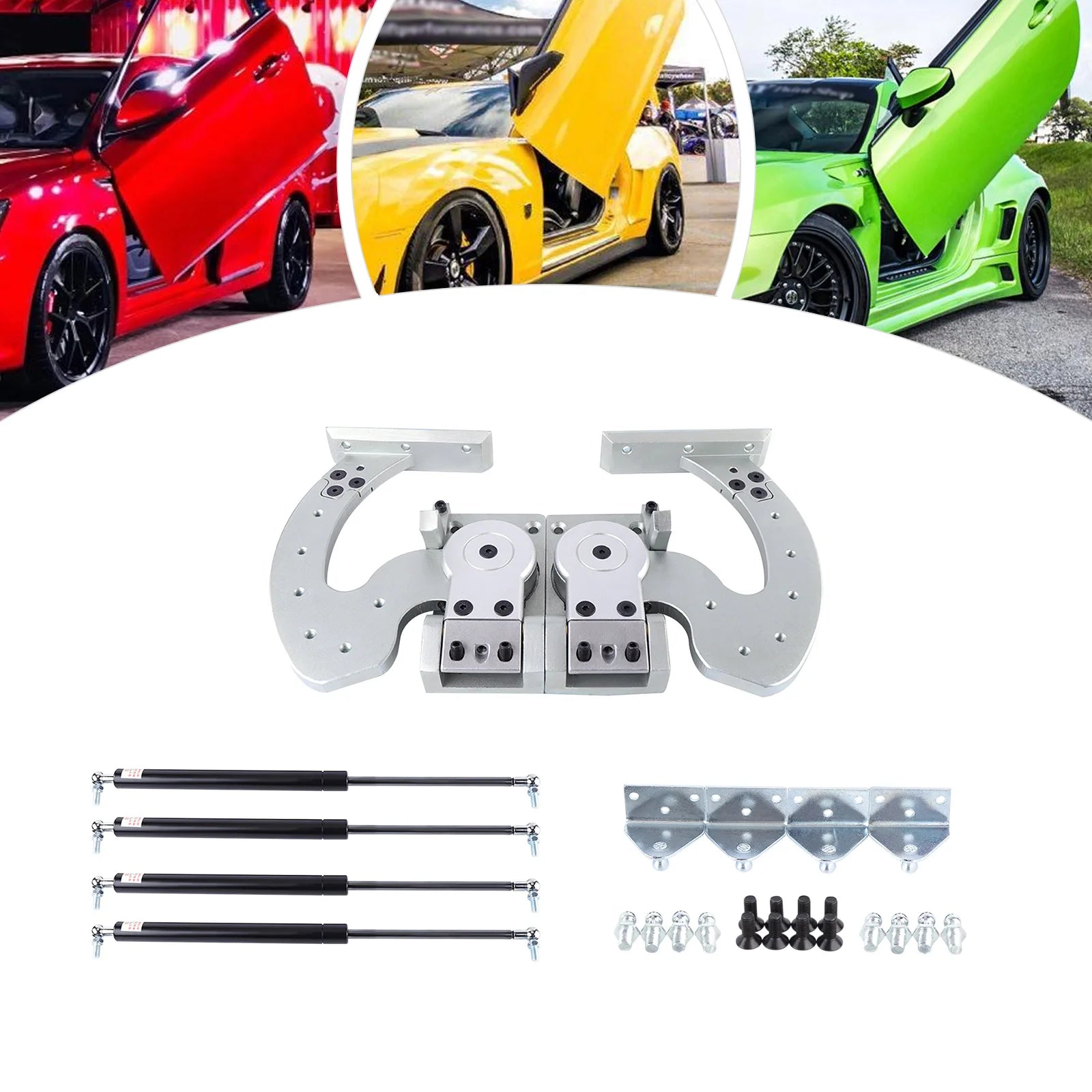 Vertical Doors Hinge Kit for Universal Usage Compatible with Lambo Chevrolet Nissan Mazda Ford Subaru Toyota