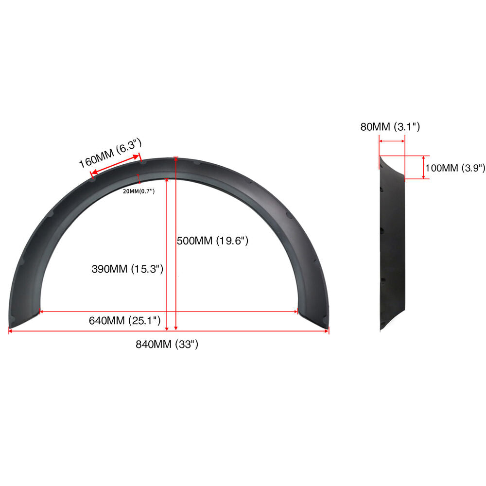 LAICY Fender Flares Wide Body Kit Wheel Arches Protector Cover For Dodge Charger R/T SXT SRT 2012-22 Mudguards Car Accessories