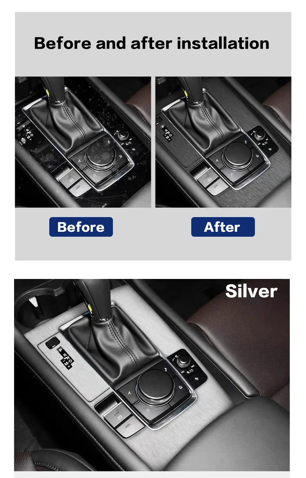 Car Stickers Black Grey Silver Brushed Aluminum  Vinyl Wrap Film Metallic Car Wrap Foil Sticker For Car Motorcycle Computer Skin