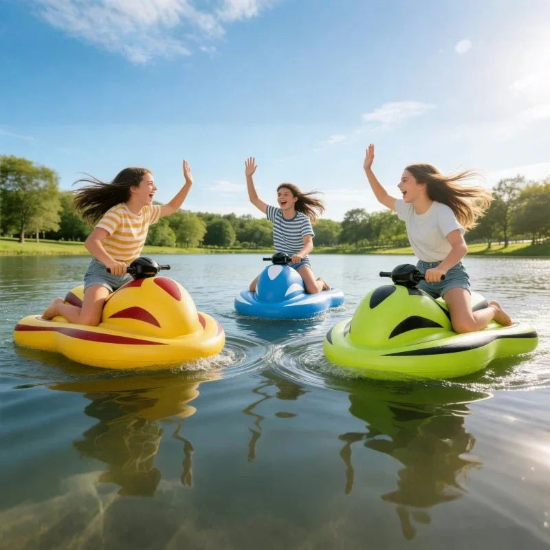 Inflatable Electric Water Scooter 6-8KM/H Speed IPX7 Waterproof Jet Ski Float