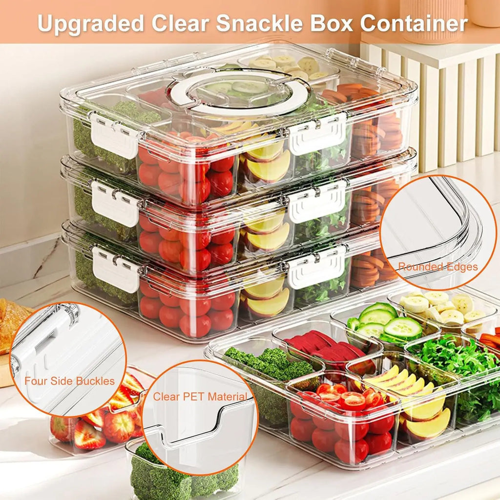 Veggie Tray with Lid and Handle