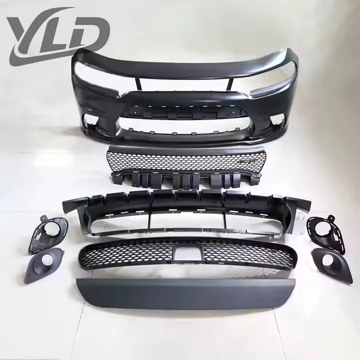 YLD Front Bumper Assembly Auto Part Front Bumper Kit for Dodge Charger SRT Hellcat 2015 2016 2017 2018 2019 2020 2021 2022 2023