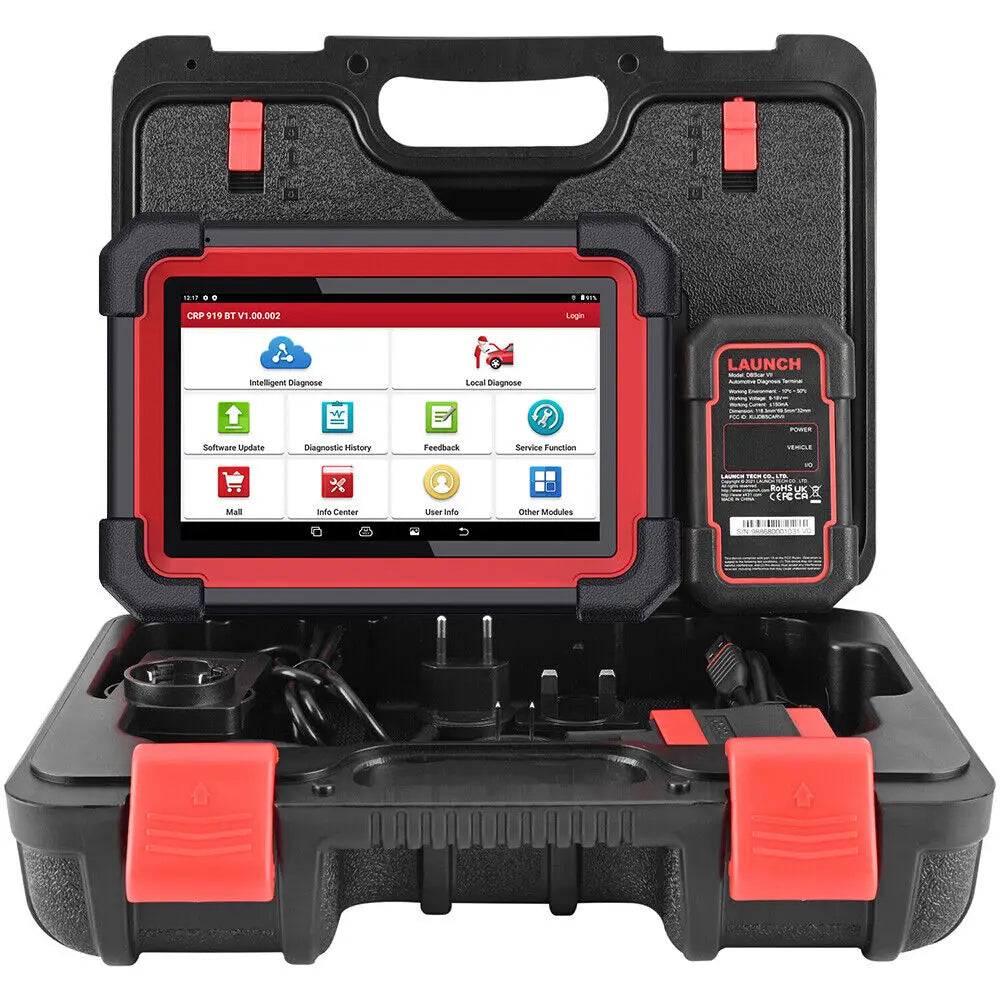 LAUNCH X431 CRP919E BT Car Diagnostic Tools CAN FD DOIP ALL Systems ECU Coding Bi-directional 35 Resets DBScar VII Auto Scanner