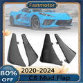 4pcs Mud Flaps Mudflaps Fender Mudguard XL Extended Front Rear Wheel Splash Guard For Chevrolet C8 Corvette 2020-2024 Accessorie