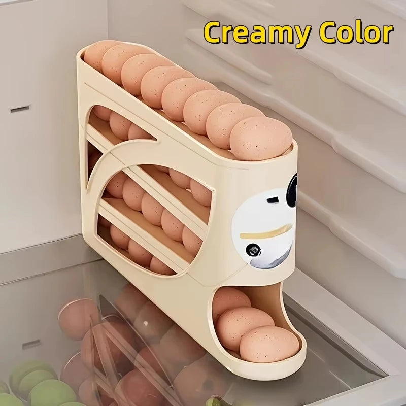 3 Tier Egg Storage Box Rolling