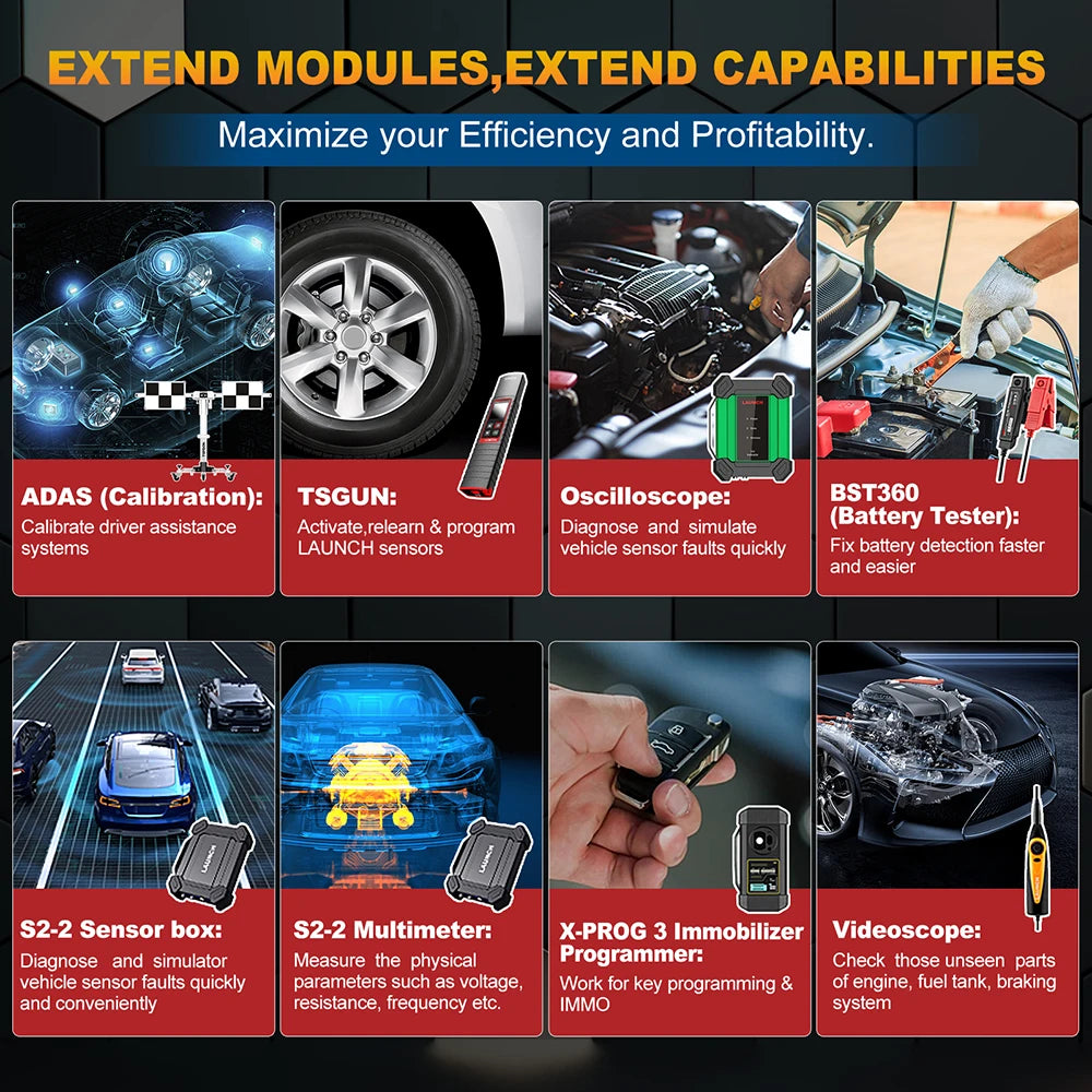 2026 LAUNCH X431 PRO Elite Bidirectional Scan Tool, 32+ Services, ECU Coding, All-in-One Full System Diagnostic Scanner
