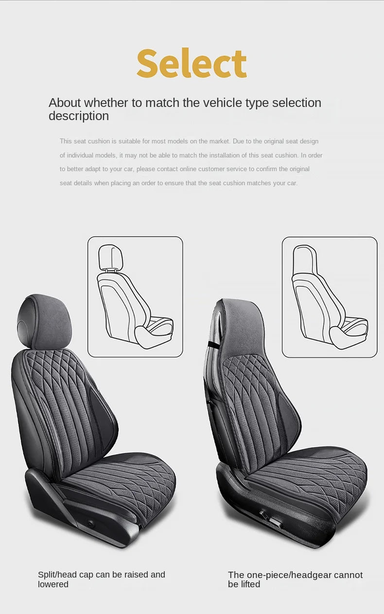 Car Suede Seats Protection Universal Car Seat Cover All Season Breathable High Quality Perforated Latex Suede SUV Seat Covers