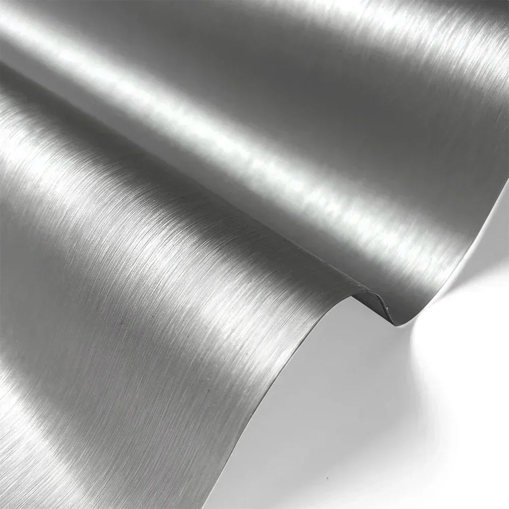 Car Stickers Black Grey Silver Brushed Aluminum  Vinyl Wrap Film Metallic Car Wrap Foil Sticker For Car Motorcycle Computer Skin