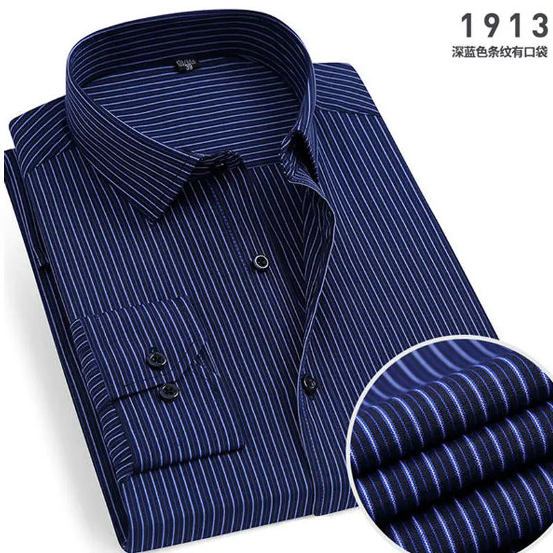 Men's Striped long-sleeved Shirt