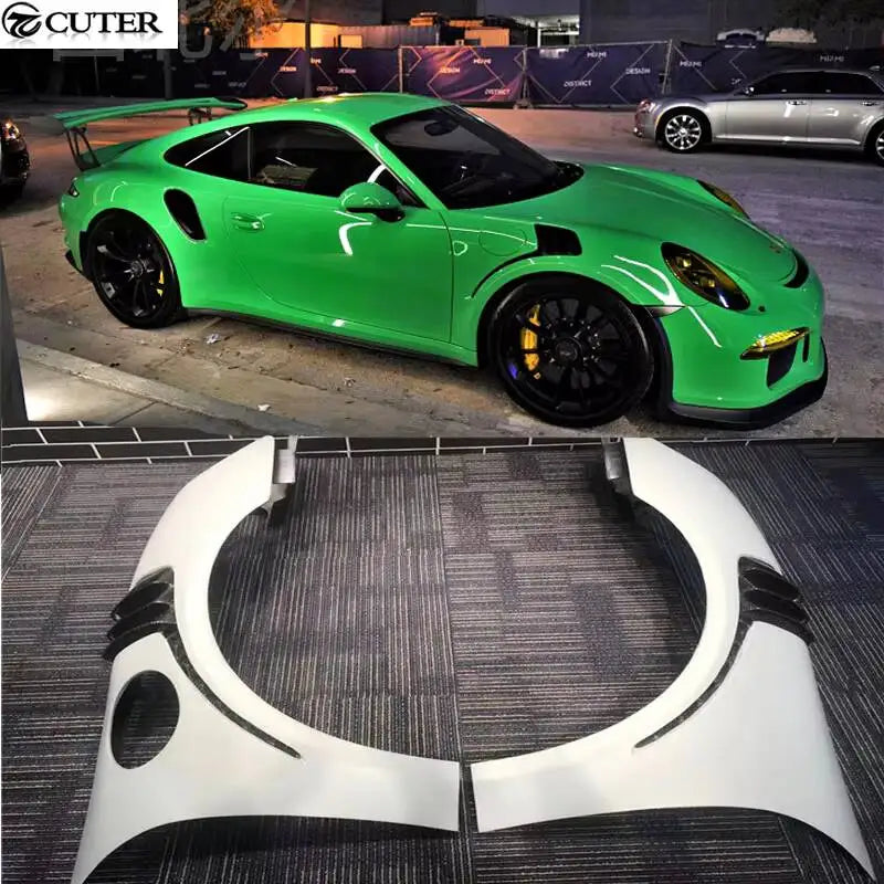 Hot 911 997 991.1 991.2 Carbon Fiber Frp Gt3 Rs Gt2 RS Style Front Side Fenders For Porsche 911 997 991.1 991.2 13-19