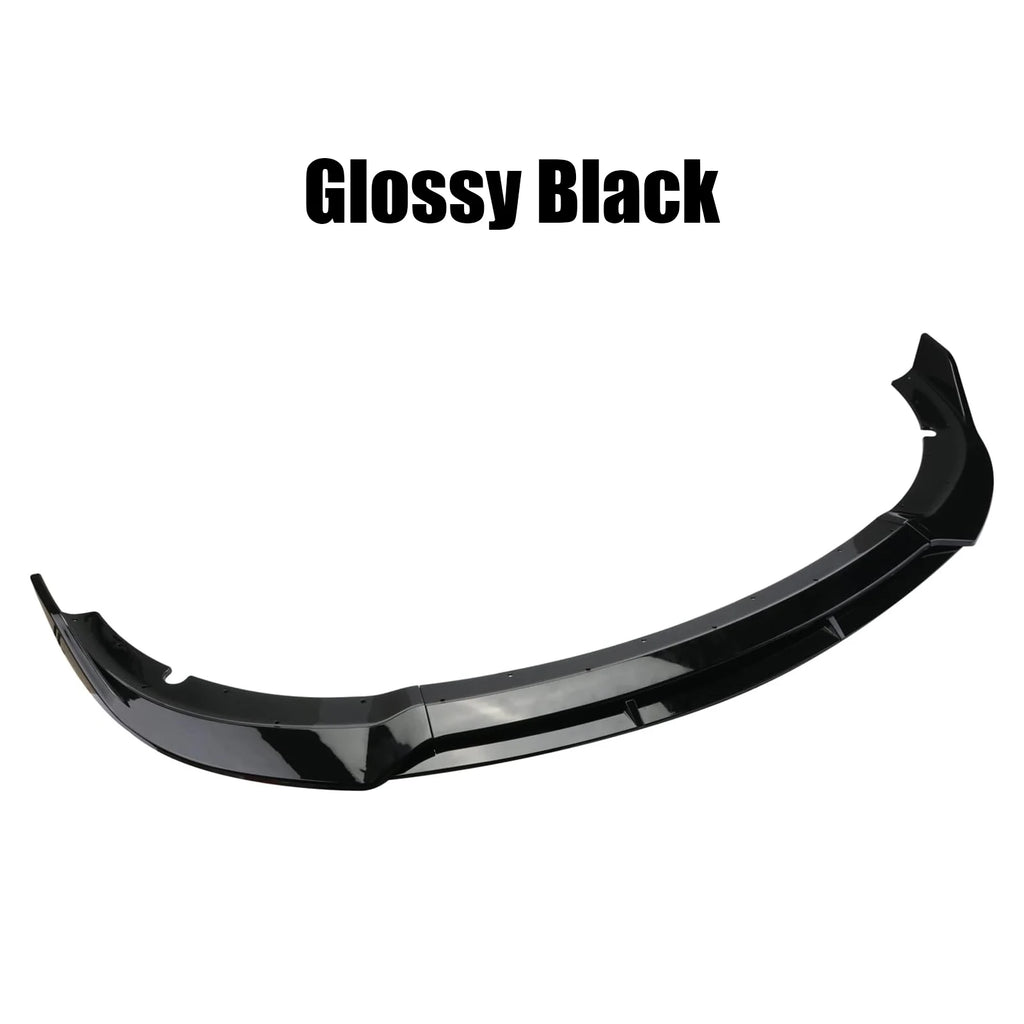 4PCS Front Bumper Lip Splitter Spoiler Body Kit For Dodge Charger 2015-2023 SRT-Style Carbon Fiber Look Glossy Black