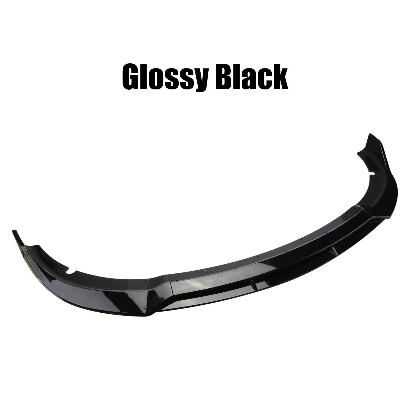 4PCS Front Bumper Lip Splitter Spoiler Body Kit For Dodge Charger 2015-2023 SRT-Style Carbon Fiber Look Glossy Black