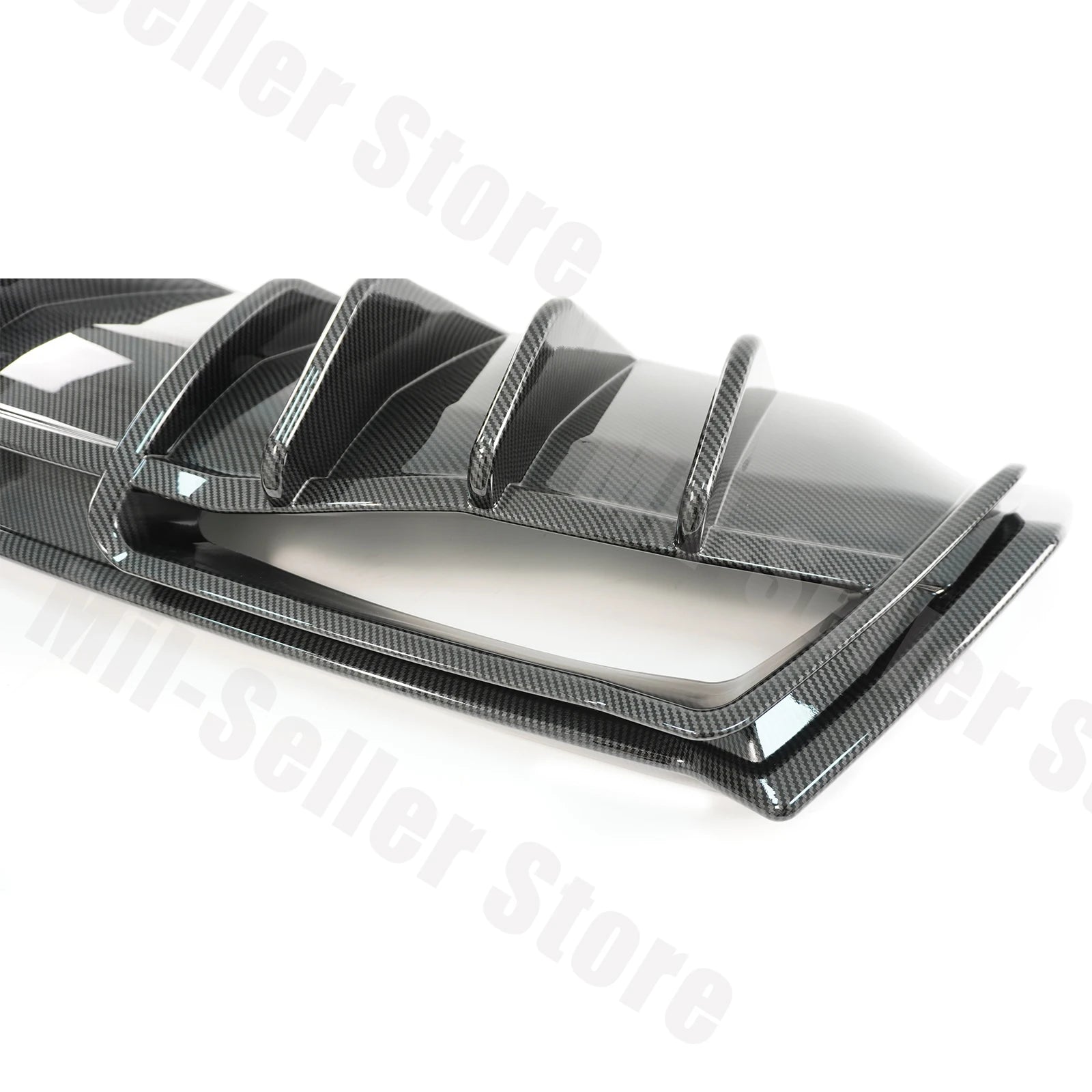 For Chevrolet Corvette C8 2020-2025 NINTE Style Rear Bumper Diffuser Non-Widebody Glossy Black Cars Accessories Body Kit