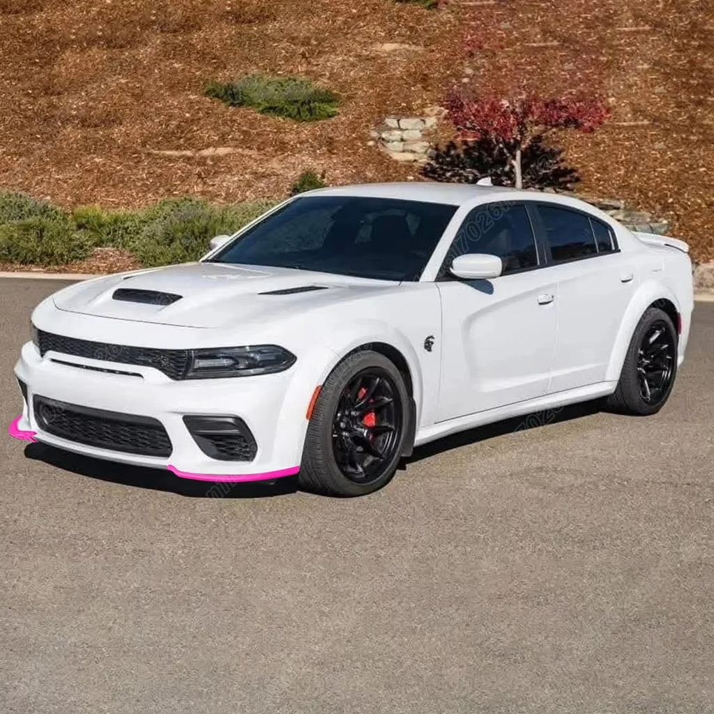 For Dodge Charger Hellcat/SRT 2015 2016 2017 2018 2019 2020 2021 Car Front Bumper Protection Lip Body Front Fender Guard Kit