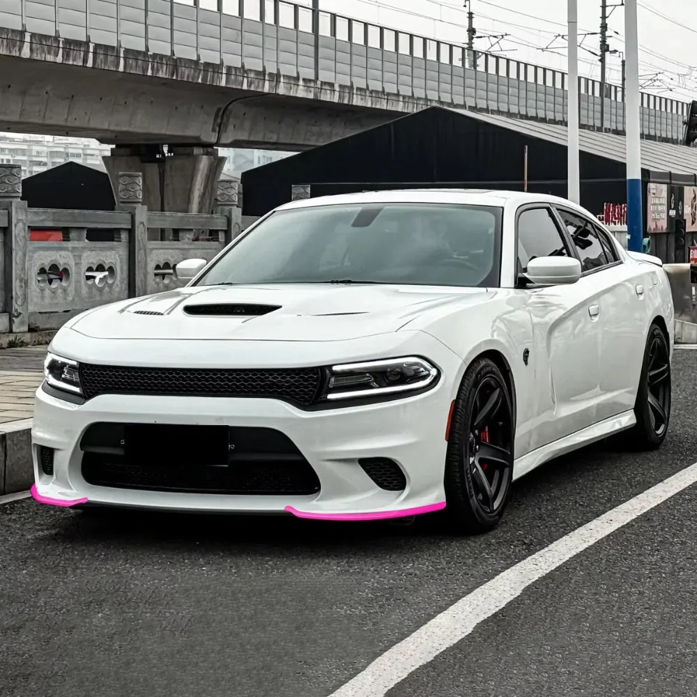 For Dodge Charger Hellcat/SRT 2015 2016 2017 2018 2019 2020 2021 Car Front Bumper Protection Lip Body Front Fender Guard Kit
