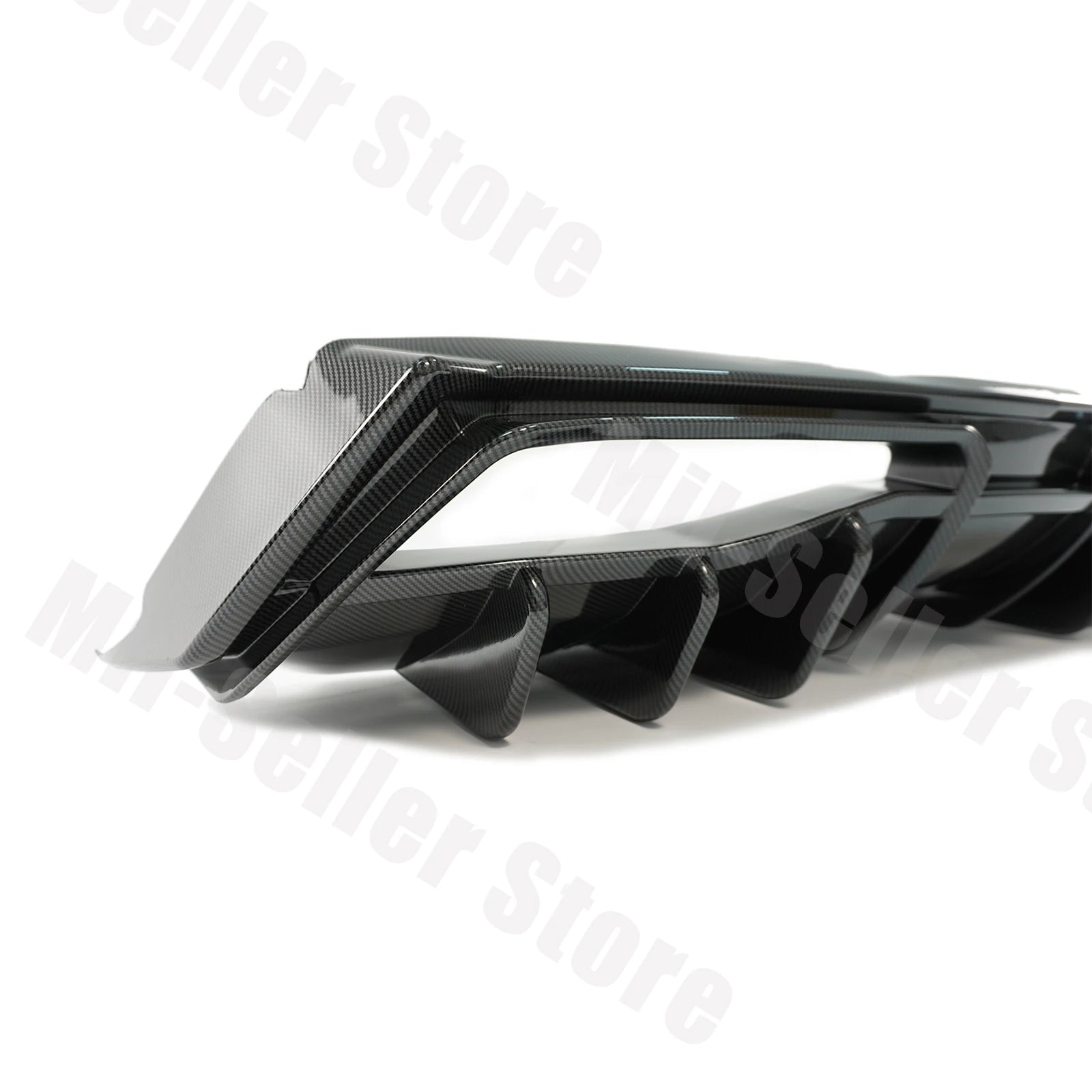 For Chevrolet Corvette C8 2020-2025 NINTE Style Rear Bumper Diffuser Non-Widebody Glossy Black Cars Accessories Body Kit