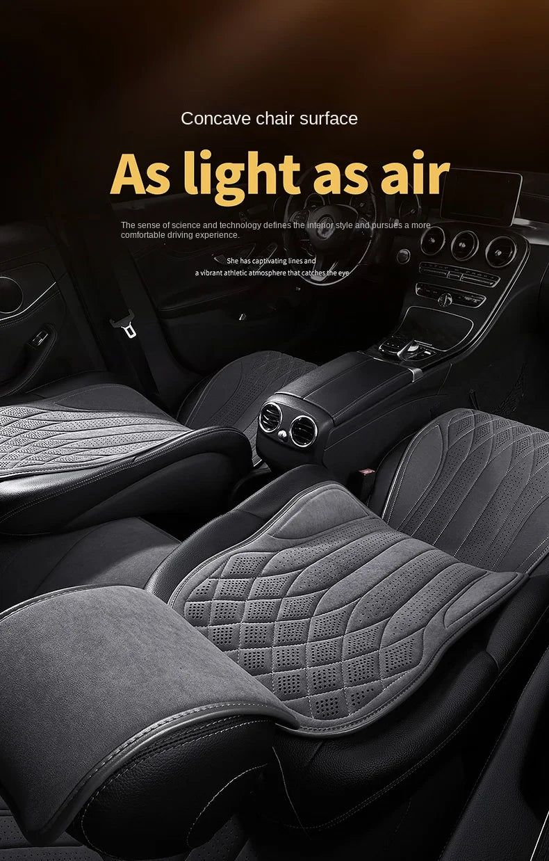 Car Suede Seats Protection Universal Car Seat Cover All Season Breathable High Quality Perforated Latex Suede SUV Seat Covers