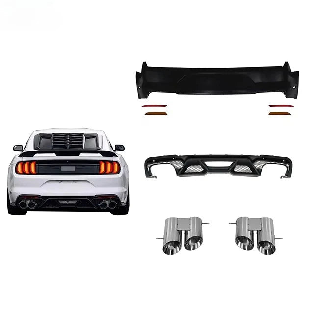 New Condition Manufacturing for Mustang GT500 2018-2023 Accessories Car Full Wide Body Kit with Front Rear Bumper Grille