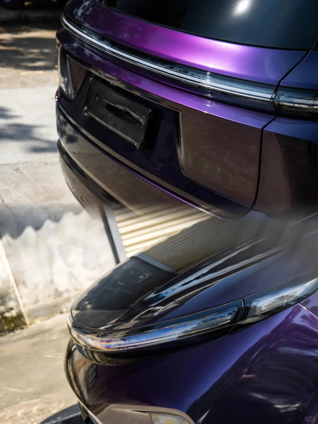 18M Roll High Glossy Metallic Midnight Purple Vinyl Film Sticker DIY Car Wrap Foil with Air Release Self Adhesive Decal Wrapping