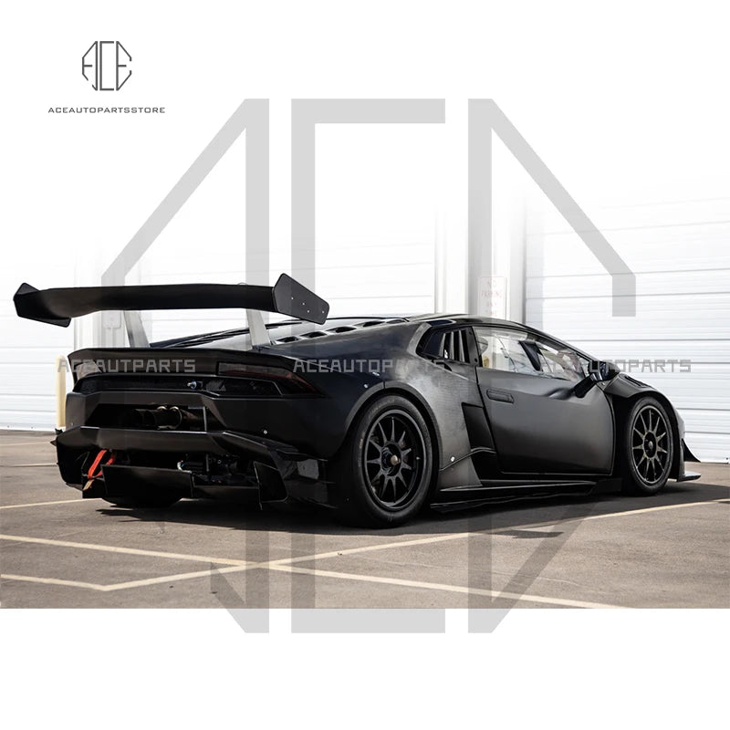 For Lamborghini Huracan LP620 Front Rear Bumper Carbon fiber Engine Hood Spoiler Wing Side skirts For Huracan LP620 Body kit