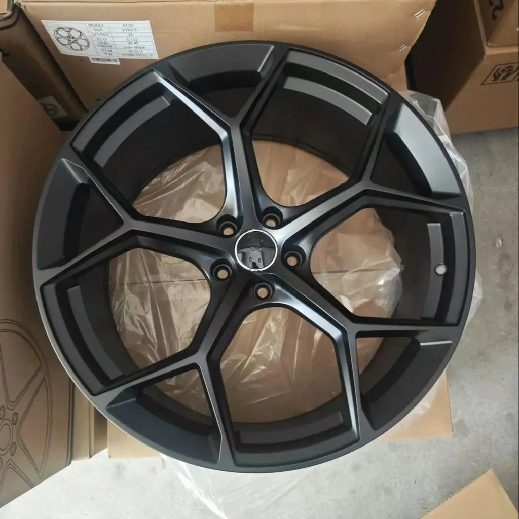 TP Good Price Muti Spoke Alloy Sport Car Wheel 20*9j ET 25/30 PCD 5X112 Satin Black Wheel Rim for Audi RS7 RS6 A5 A8 A6