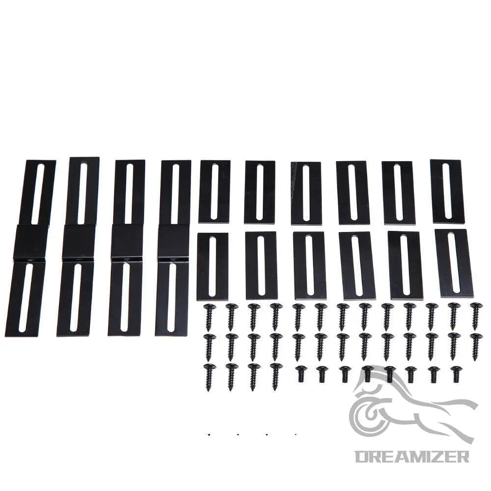 6PCS 2.2m Universal Side Skirt Extension Rocker Plate Lip Separator Bumper For Dodge Charger SRT SXT RT For Audi A3 S3 A4 S4 A5