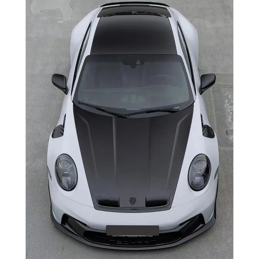 For Porsche 911 992 GT3 style Dry Carbon Fiber Car Front Bumper Side Fender Air Vent Covers Upgrade Car Accessories body kit