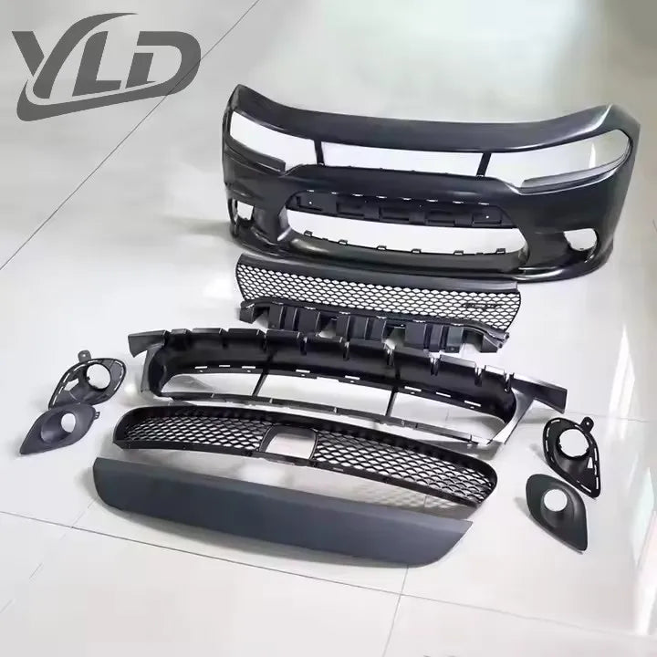 YLD Front Bumper Assembly Auto Part Front Bumper Kit for Dodge Charger SRT Hellcat 2015 2016 2017 2018 2019 2020 2021 2022 2023
