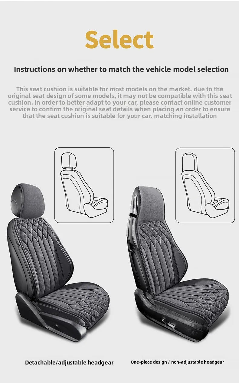 Car Suede Seats Protection Universal Car Seat Cover All Season Breathable High Quality Perforated Latex Suede SUV Seat Covers