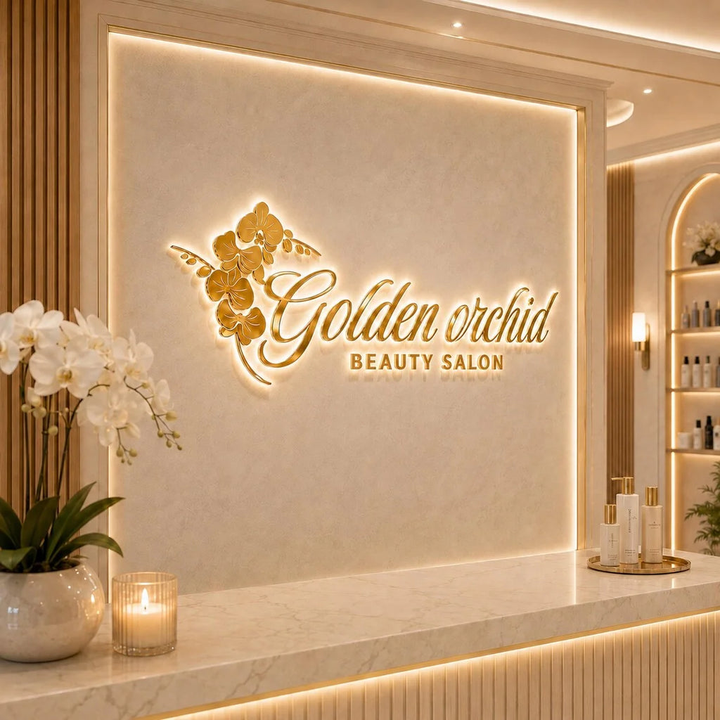 3D Metal Letters Business Logo Custom Led Illuminated Backlit Sign