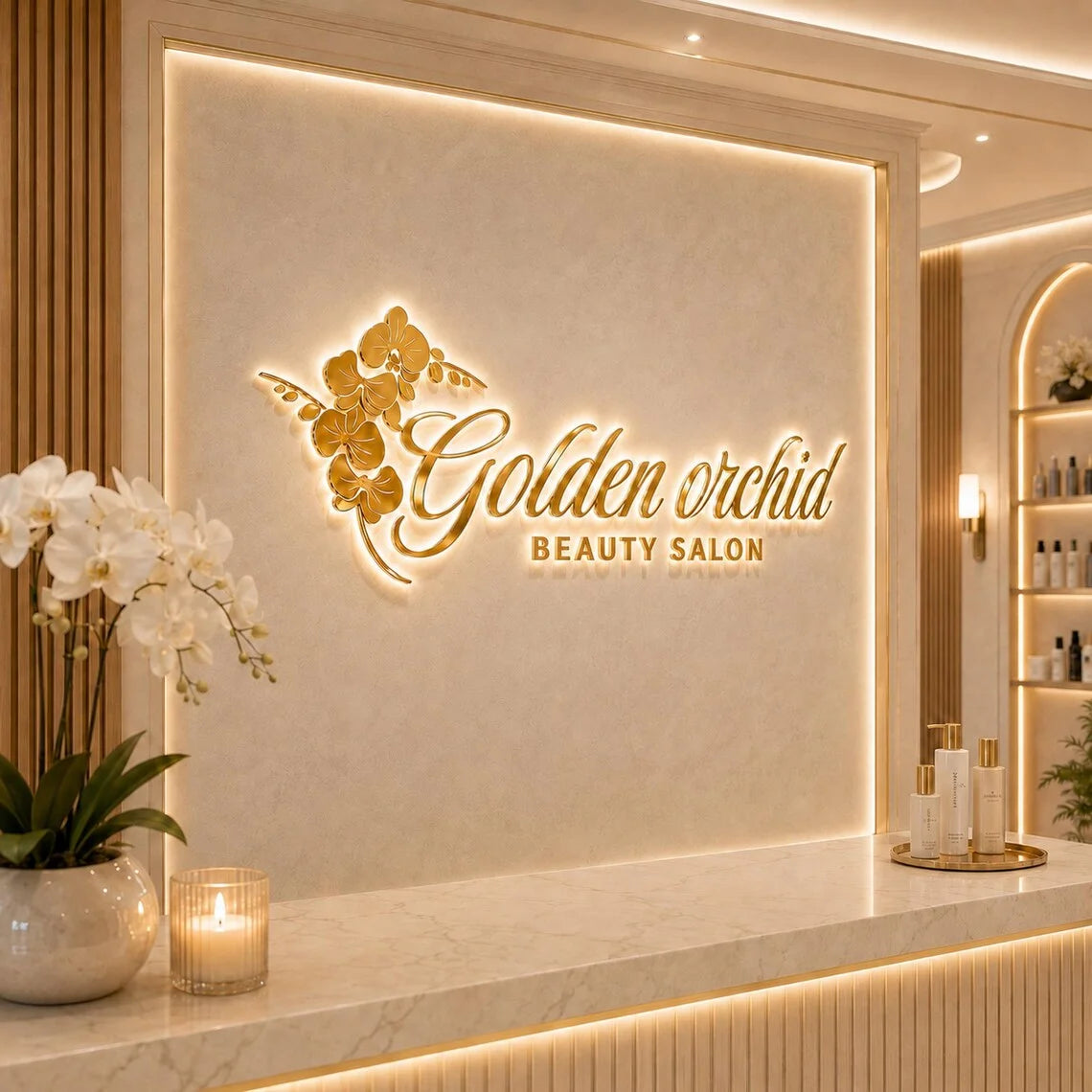 3D Metal Letters Business Logo Custom Led Illuminated Backlit Sign