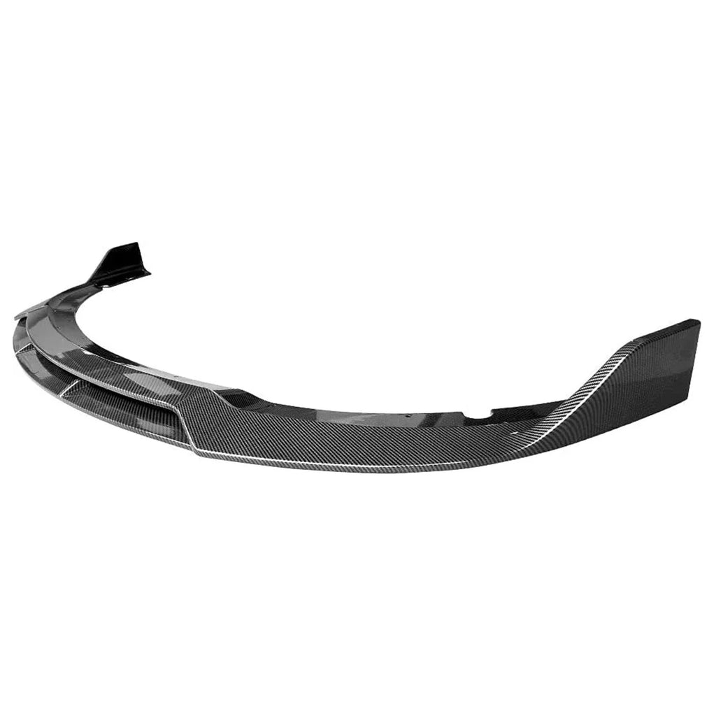 4PCS Front Bumper Lip Splitter Spoiler Body Kit For Dodge Charger 2015-2023 SRT-Style Carbon Fiber Look Glossy Black