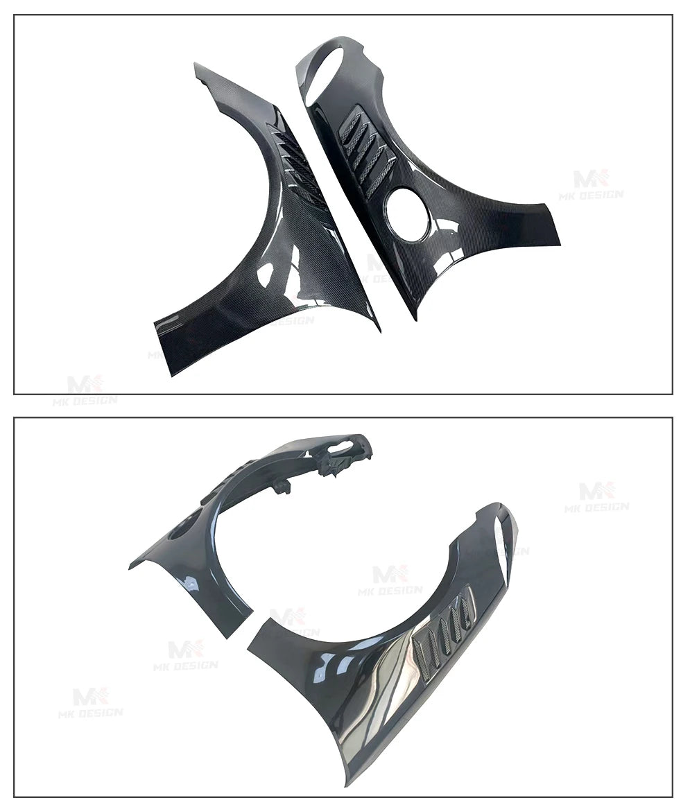 Carbon Fiber Front Fender Flares for Porsche 911 992 2021-2024 Side Fenders Air Vent Cover Trims Car Accessories