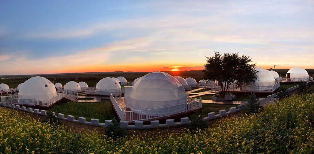 Luxury Dome Outdoor All Season Geodesic Greenhouse Tent Heavy Duty Weatherproof Igloo Tent For Household Garden Plants