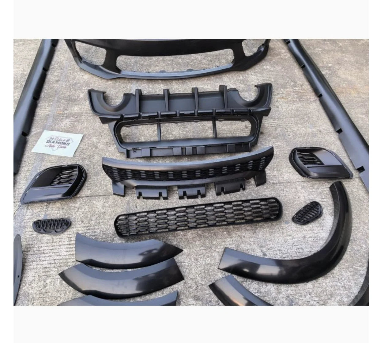 Car Conversion Facelift Front Rear Bumper for Dodge Charger 15-23 SRT Hellcat Widebody Body Kit