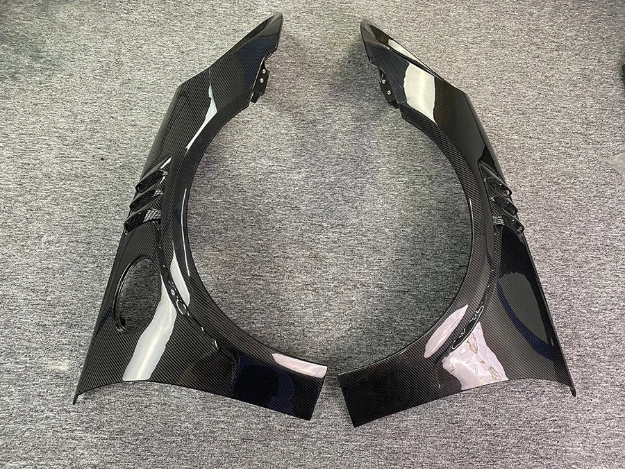 For Porsche 911 992 GT3 style Dry Carbon Fiber Car Front Bumper Side Fender Air Vent Covers Upgrade Car Accessories body kit