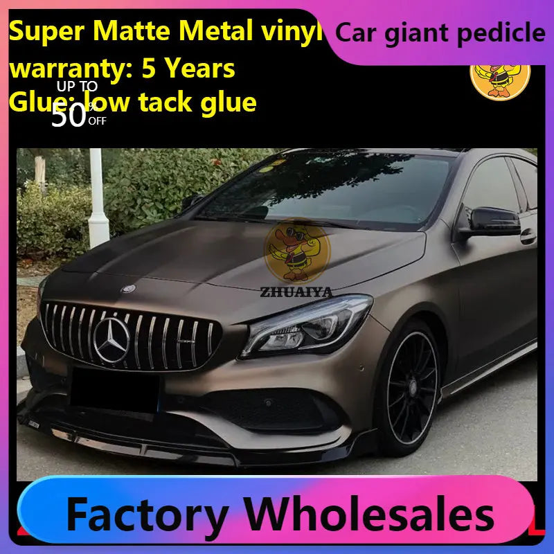 Super Matte Metallic Obsidian Lime Vinyl Wrap For Car Wrapping Covering Foil Air Bubble Free Low Tack Glue 152*18M/Roll 5x59ft