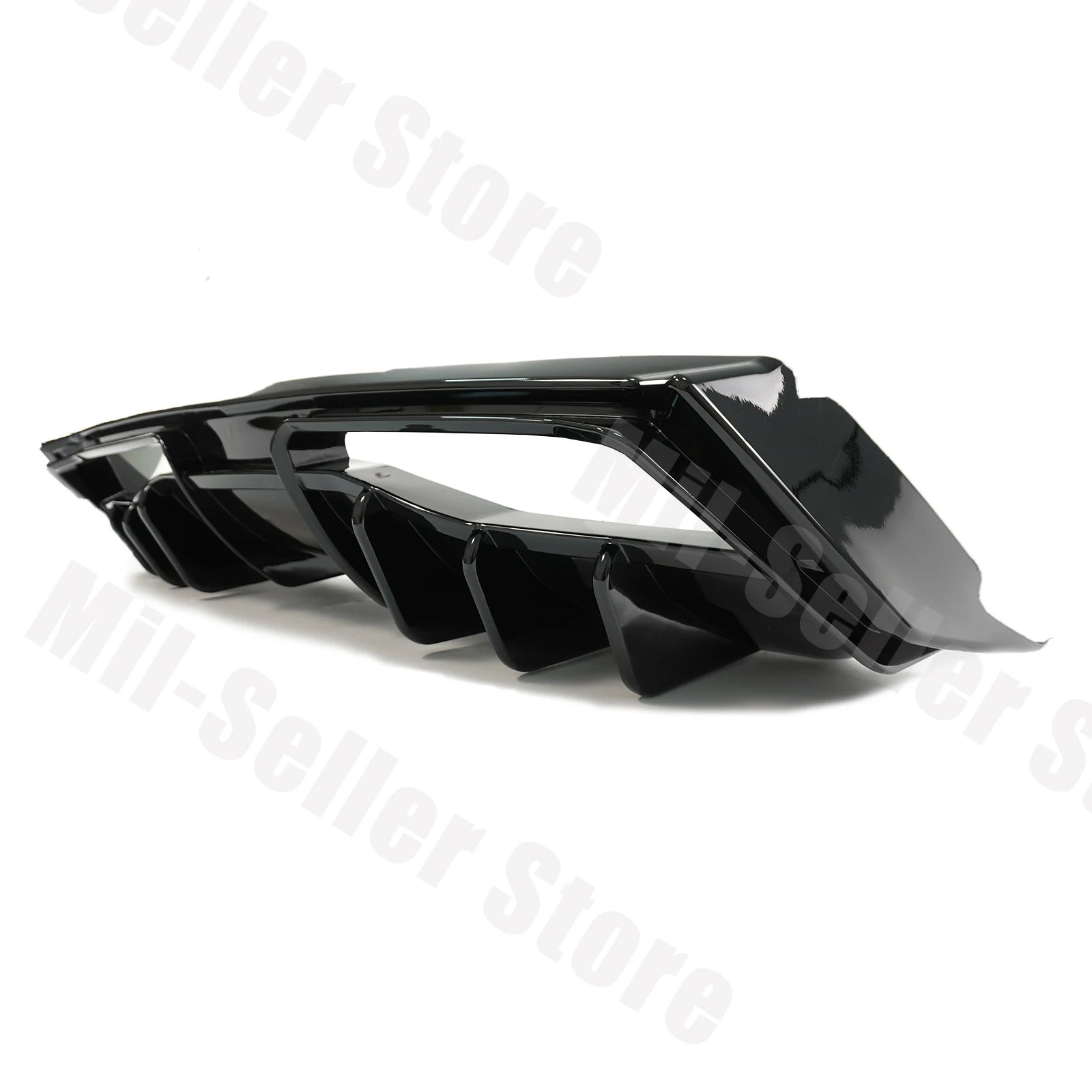 For Chevrolet Corvette C8 2020-2025 NINTE Style Rear Bumper Diffuser Non-Widebody Glossy Black Cars Accessories Body Kit