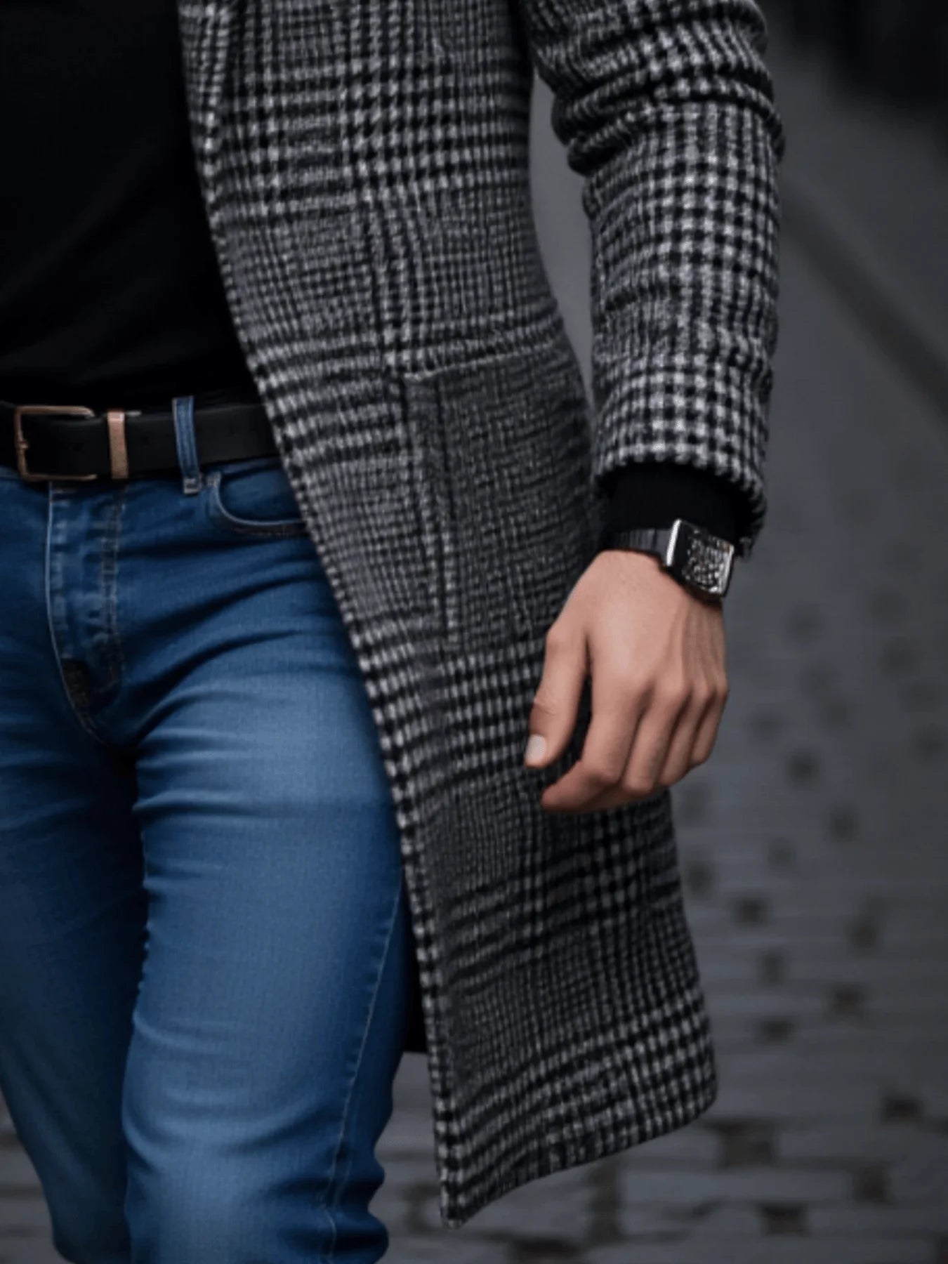 New Arrival Men's Outdoor Thickened Warm Trench Coat