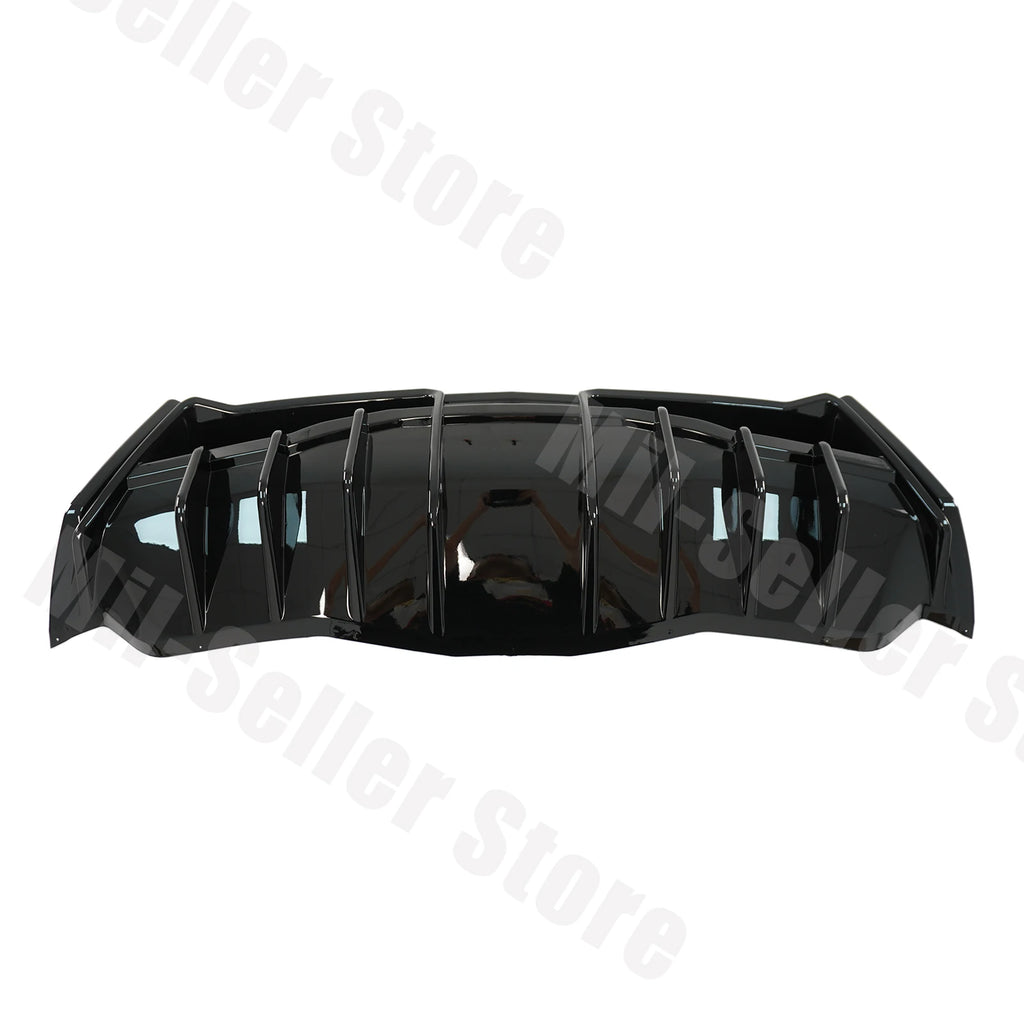 For Chevrolet Corvette C8 2020-2025 NINTE Style Rear Bumper Diffuser Non-Widebody Glossy Black Cars Accessories Body Kit