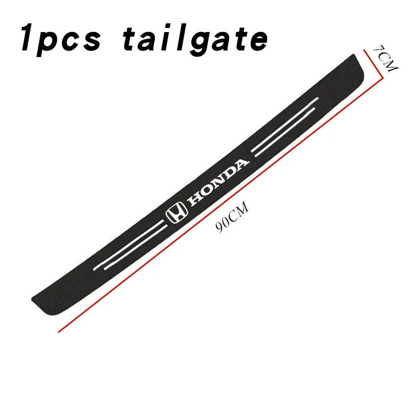 Car Door Sill Protection Strip Car Decorative Sticker For Honda Civic CRV Fit gp5 Jazz Veze Odyssey XR-V adv 350 Car Accessories