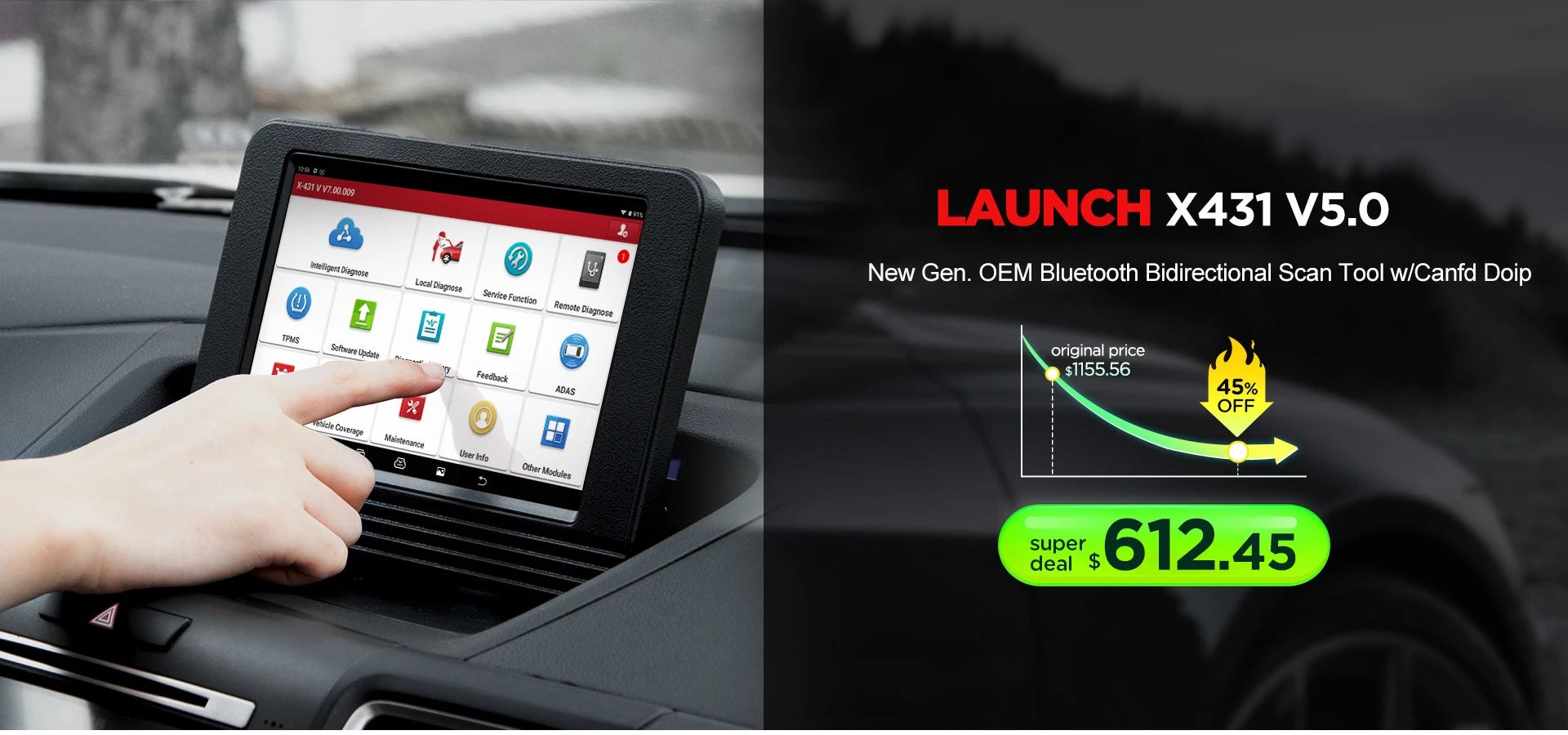 2026 LAUNCH X431 PRO Elite Bidirectional Scan Tool, 32+ Services, ECU Coding, All-in-One Full System Diagnostic Scanner