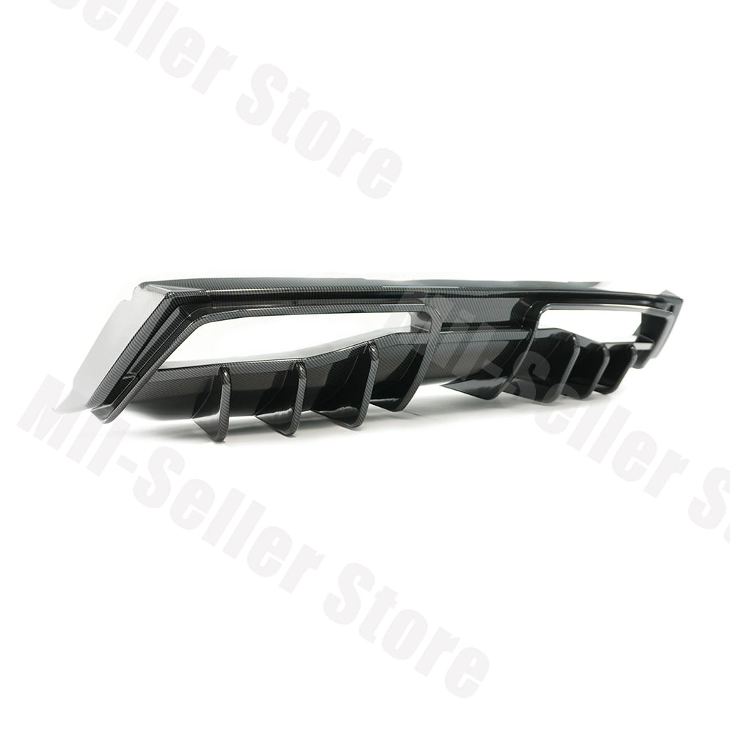 For Chevrolet Corvette C8 2020-2025 NINTE Style Rear Bumper Diffuser Non-Widebody Glossy Black Cars Accessories Body Kit