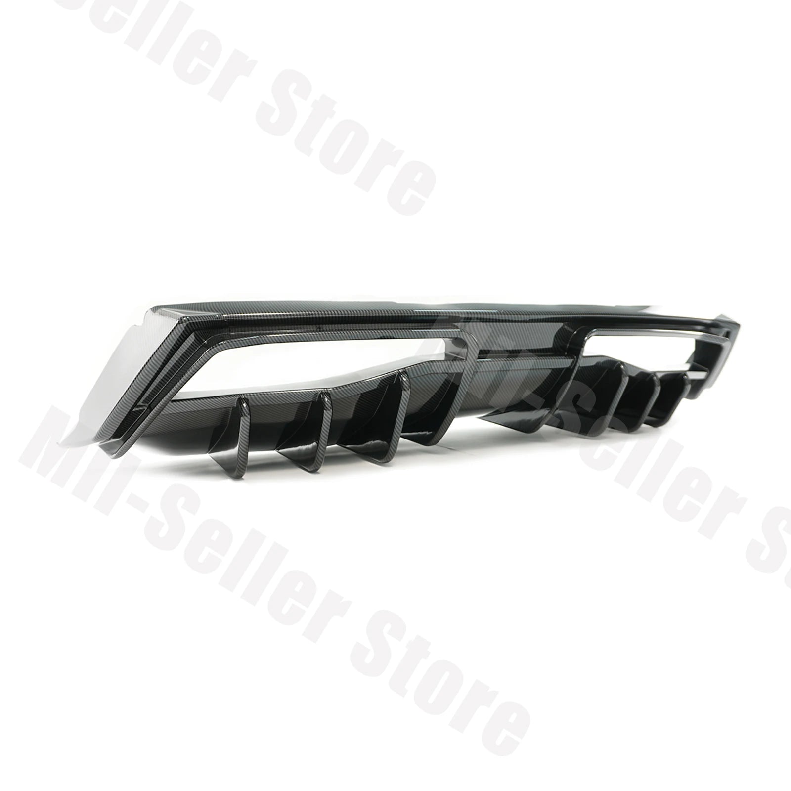 For Chevrolet Corvette C8 2020-2025 NINTE Style Rear Bumper Diffuser Non-Widebody Glossy Black Cars Accessories Body Kit