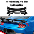 For Ford Mustang GT Ecoboost Shelby GT500 GT350 2-Door Coupe 2015-2023 Rear Bumper Tail Wing Spoiler Trunk Lip Carbon Look